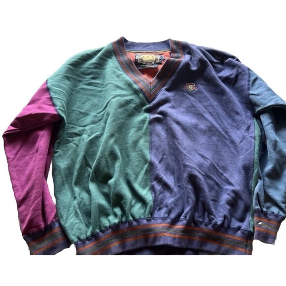 Vintage Ralph Lauren Sweater Mens Sz M Sailor Fair Isle Multicolor Patch Chaps - Picture 6 of 15